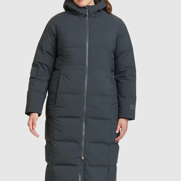 Eddie Bauer Jackets & Blazers - Eddie Bauer Women's Glacier Peak Seamless Stretch Down Duffle Coat in Storm